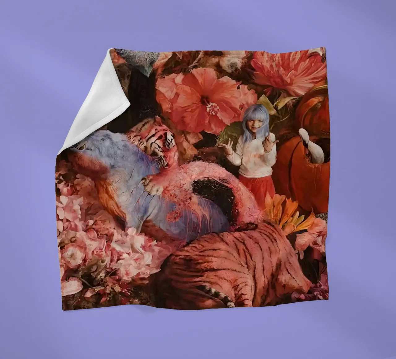 Guillermo Lorca Garcia Animals And Child coperta in pile da The Poster UK