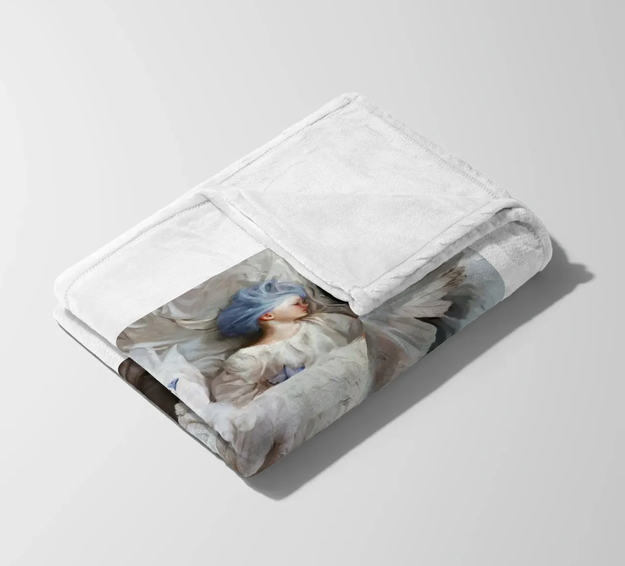 Guillermo Lorca García Il cigno addormentato coperta in pile da The Poster UK