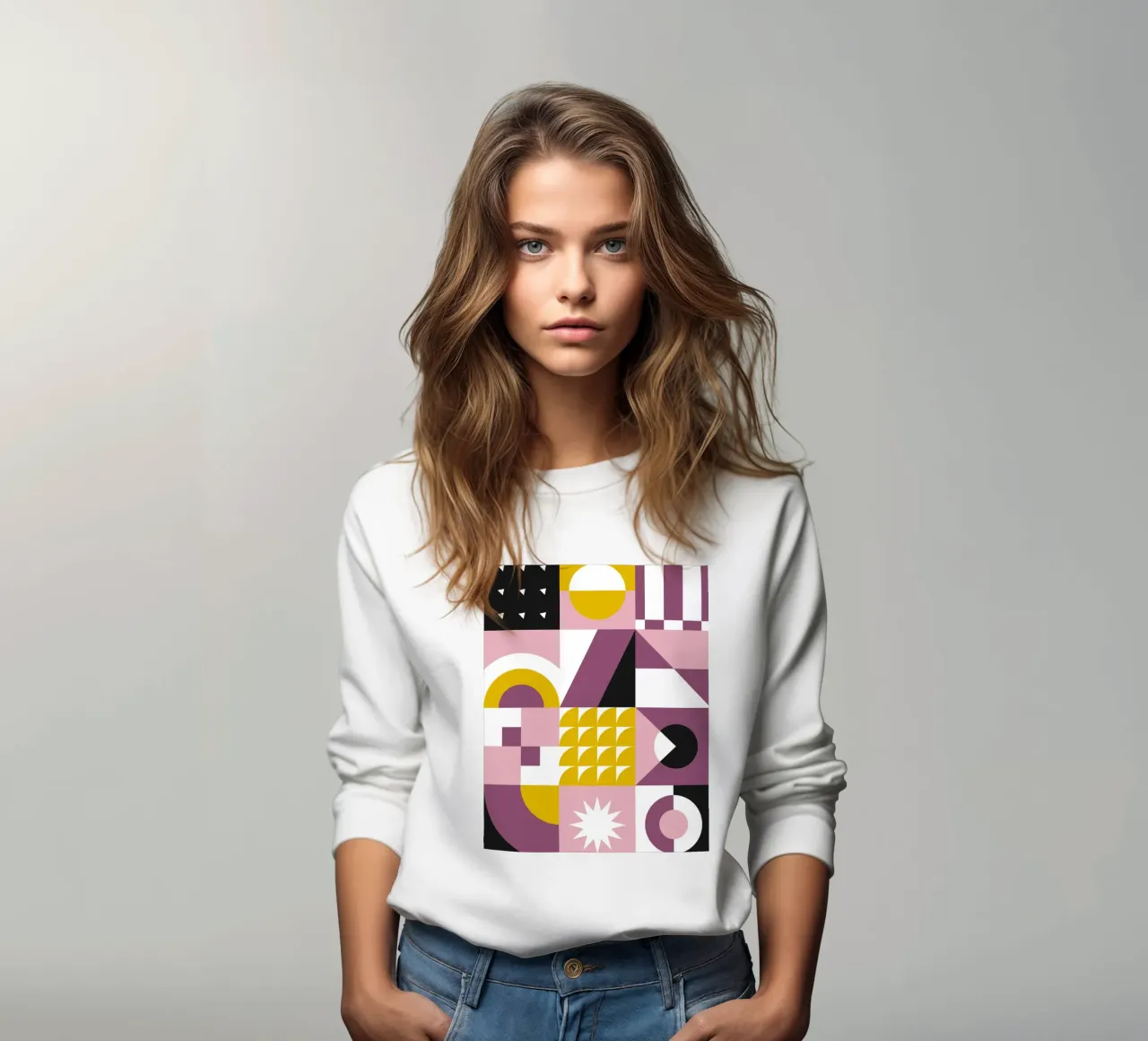 GEOMETRIC BLOOM sweat de Einfach Uebel