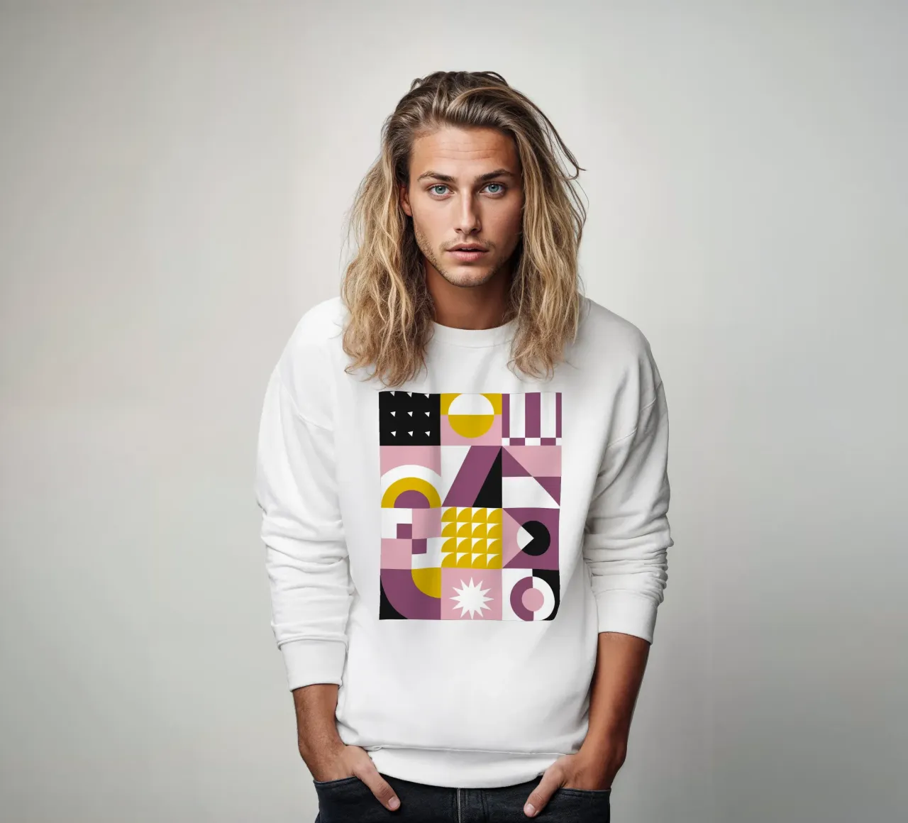 GEOMETRIC BLOOM sweat de Einfach Uebel