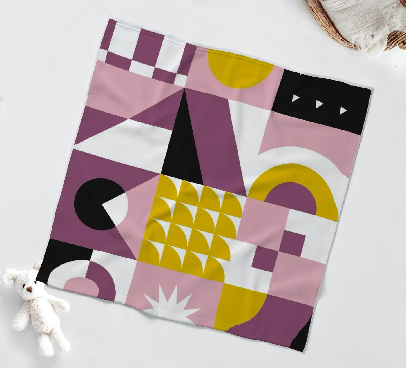 GEOMETRIC BLOOM Fleecedecke von SMRT STUDIO