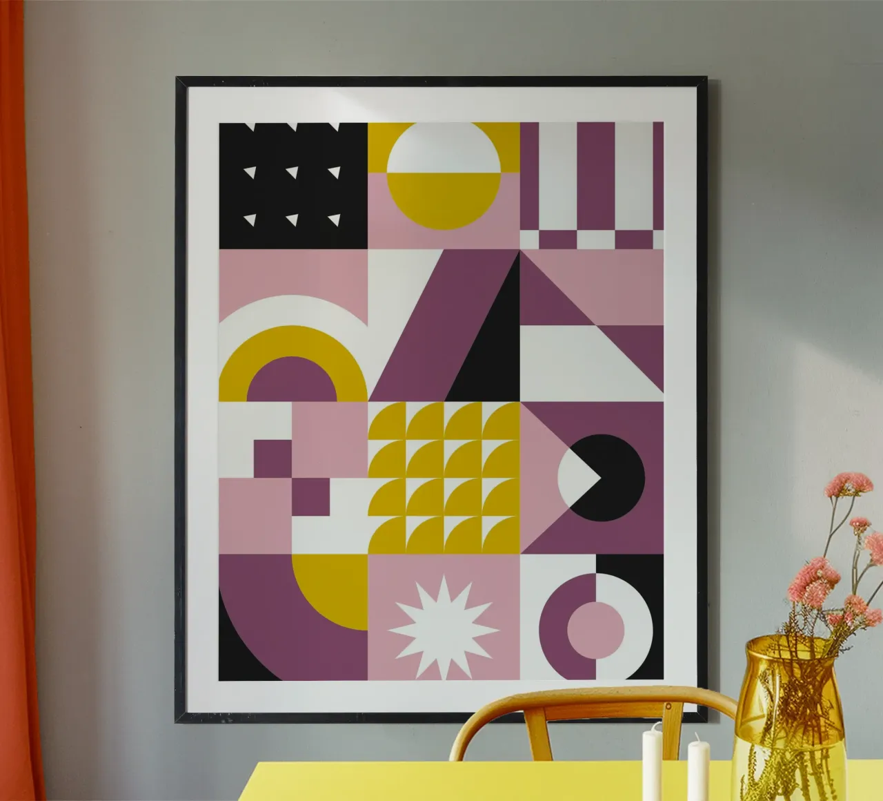 GEOMETRIC BLOOM poster by SMRT STUDIO