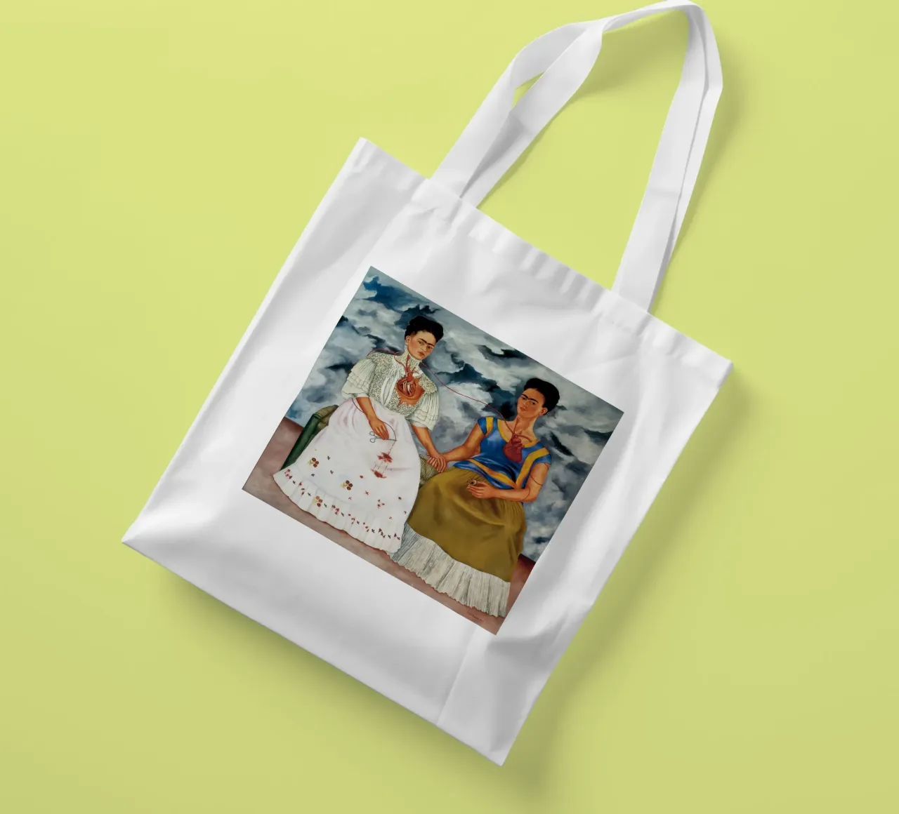 Le due Fridas di Frida Kahlo borsa in juta da Venus Art