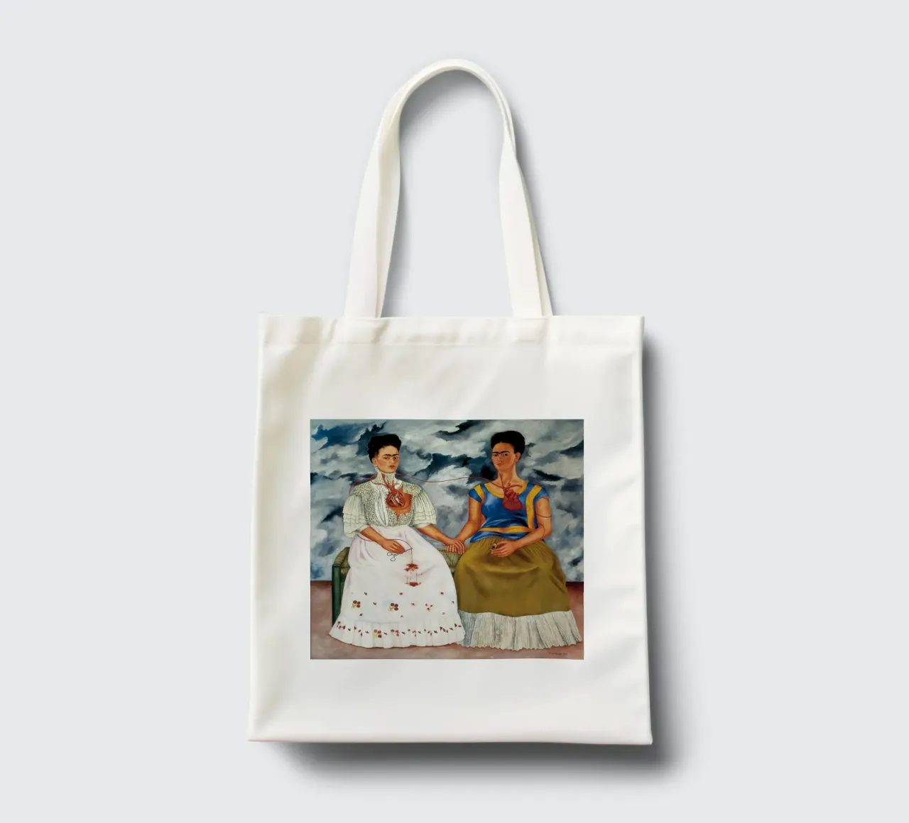 Le due Fridas di Frida Kahlo borsa in juta da Venus Art