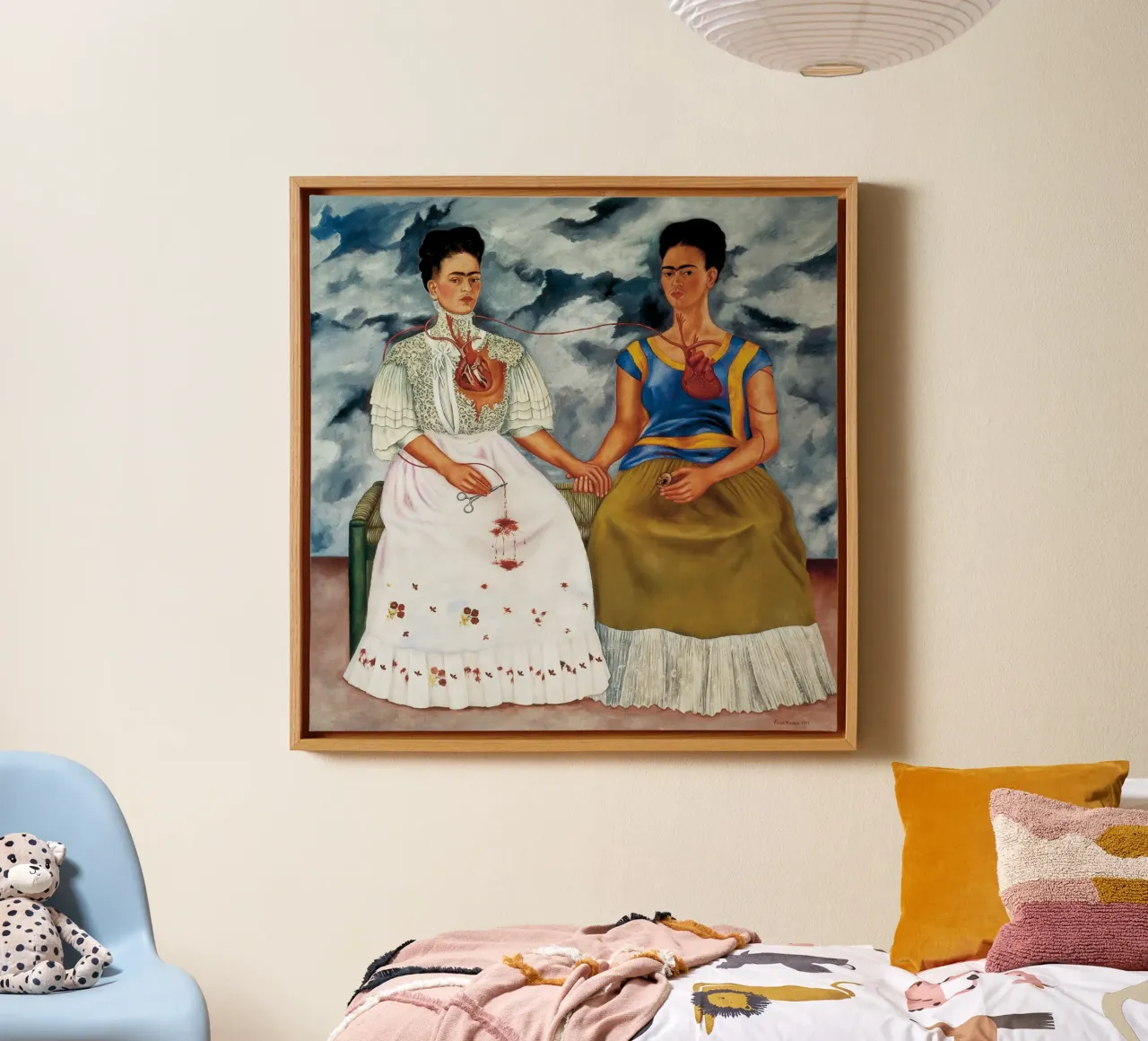De twee Fridas van Frida Kahlo canvas van Venus Art