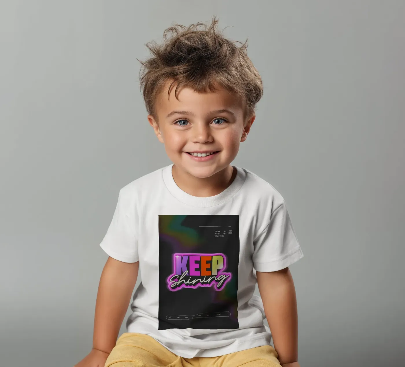 KEEP SHINING t-shirt bambini da SMRT STUDIO