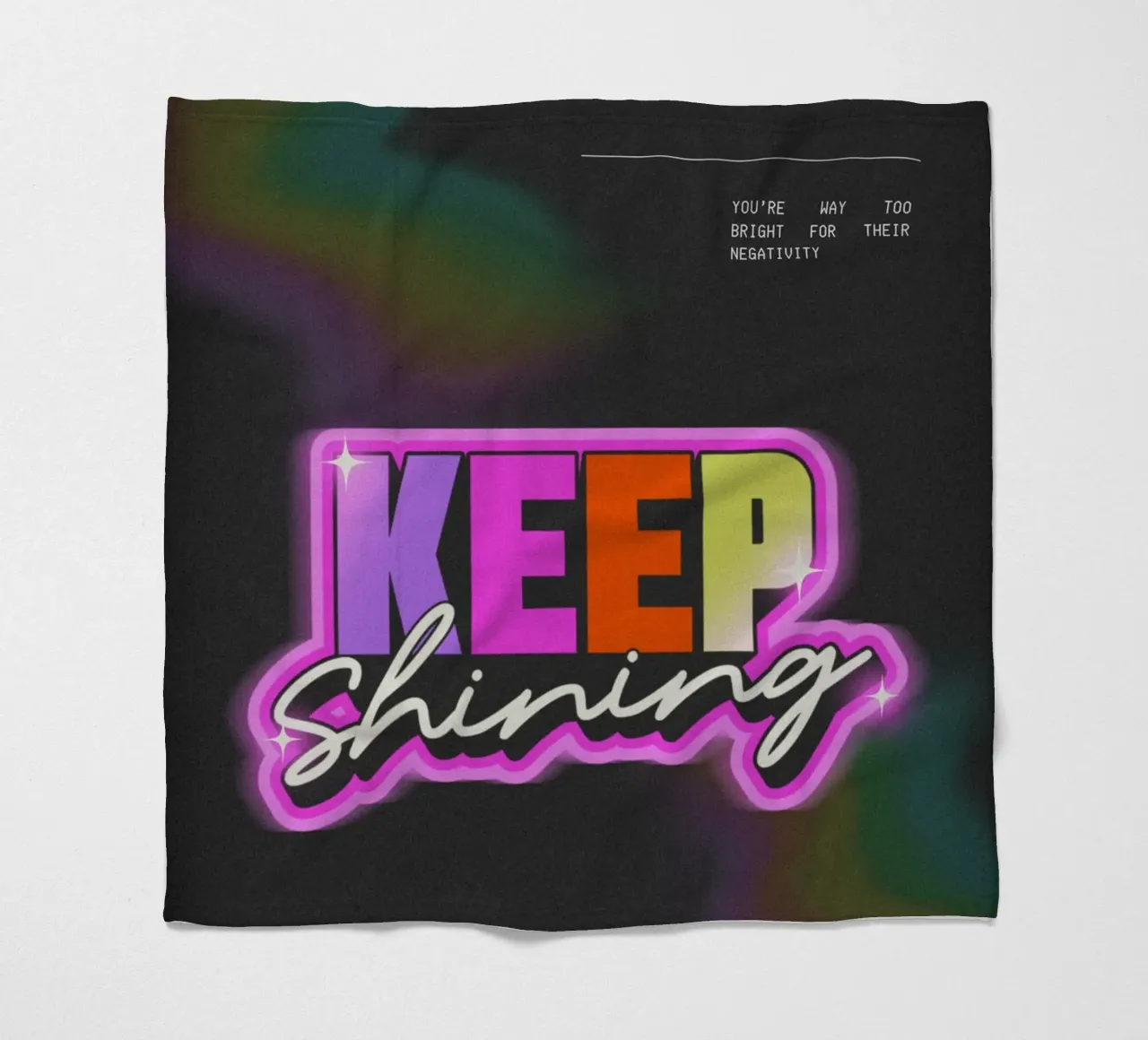KEEP SHINING coperta in pile da Einfach Uebel
