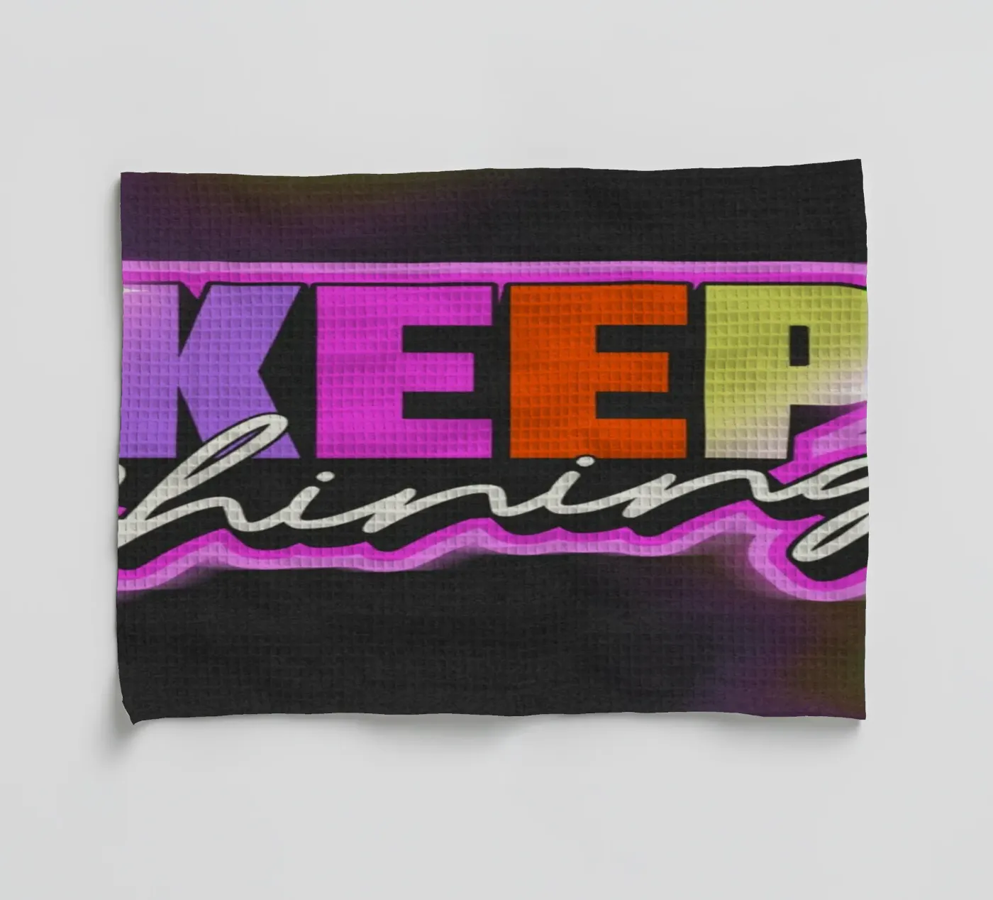 KEEP SHINING torchon de SMRT STUDIO