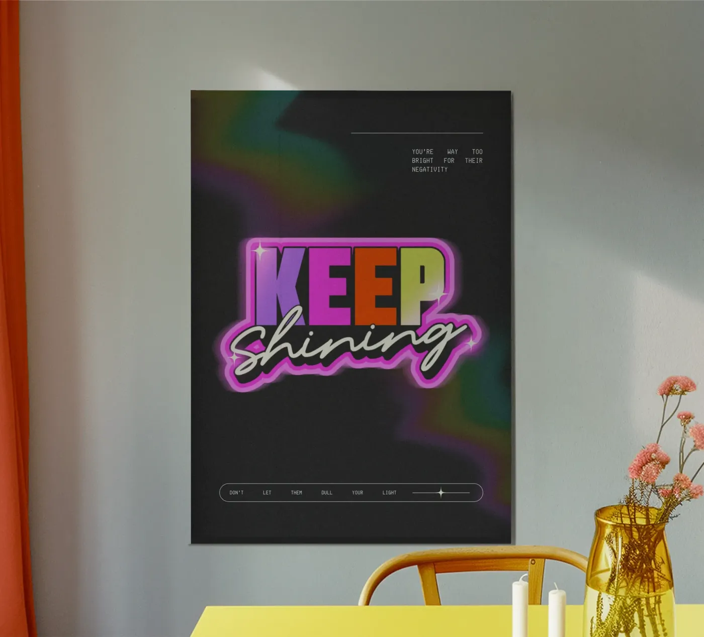 KEEP SHINING forex plate by SMRT STUDIO