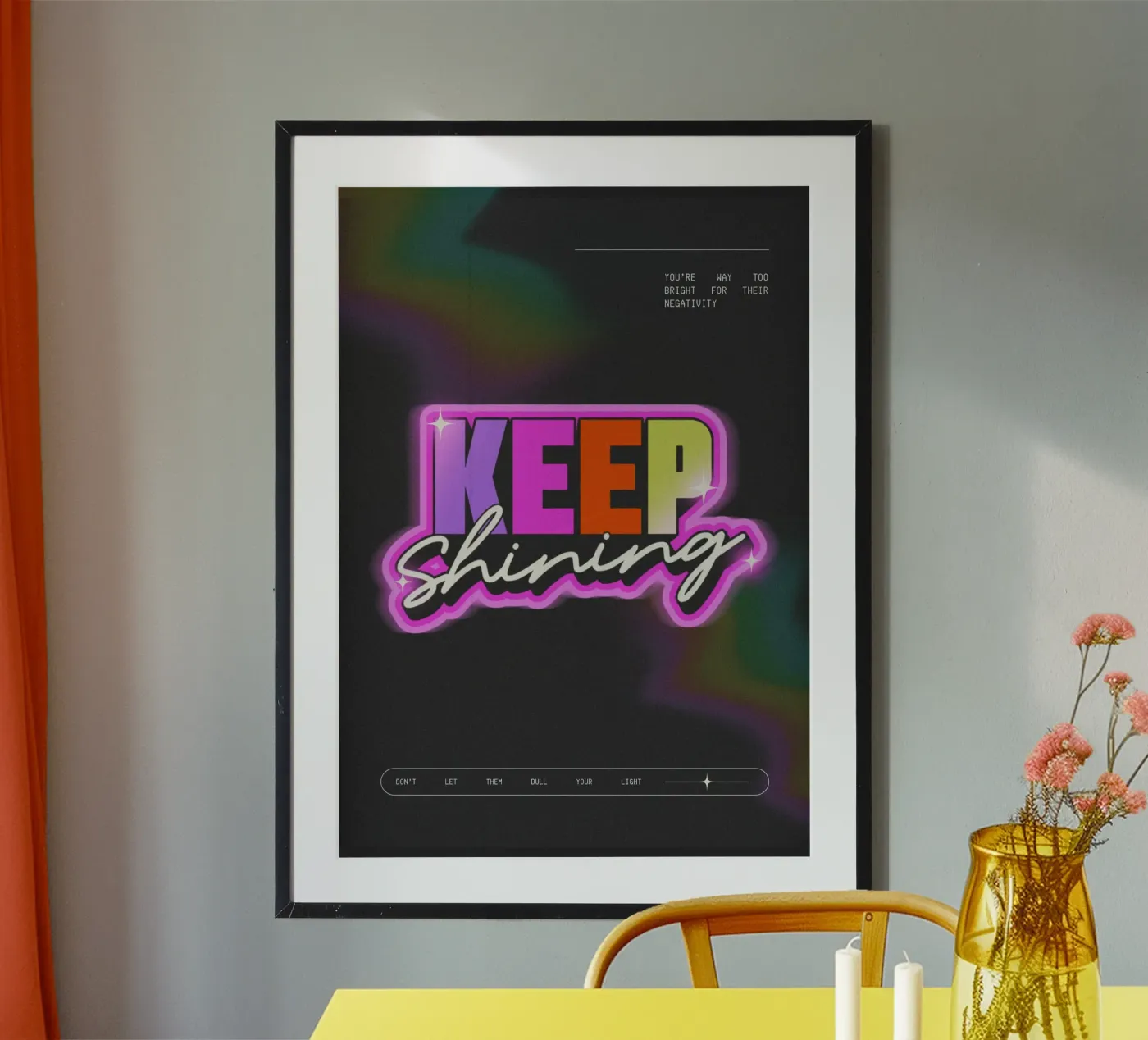 KEEP SHINING poster van SMRT STUDIO