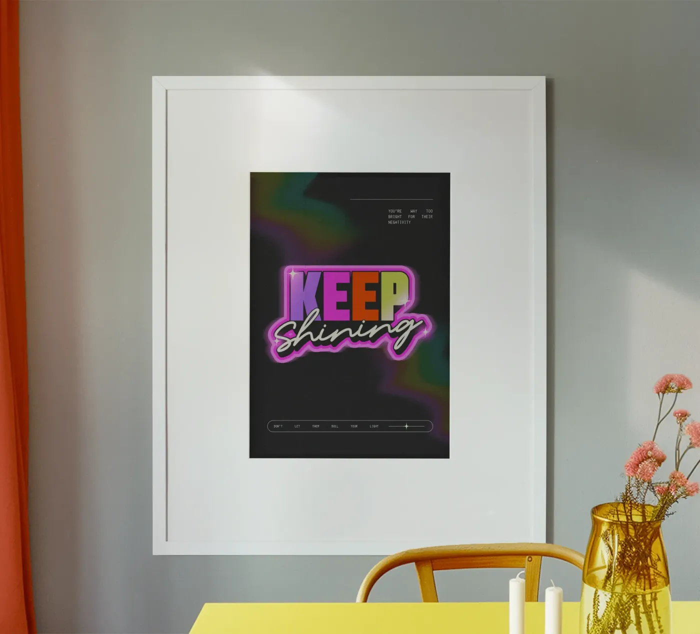 KEEP SHINING poster van SMRT STUDIO