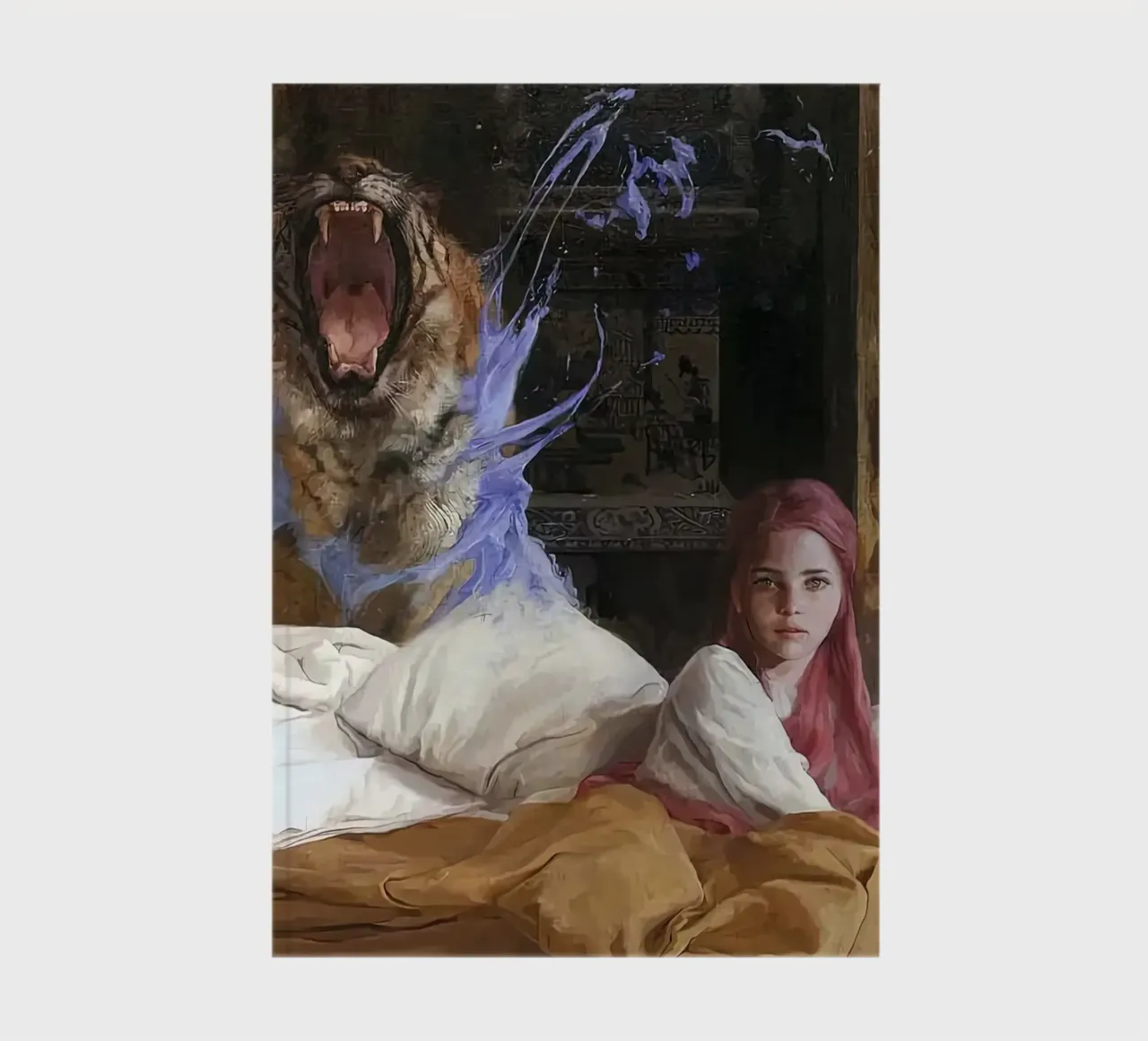 Guillermo Lorca García Tiger And Woman notebook by The Poster UK