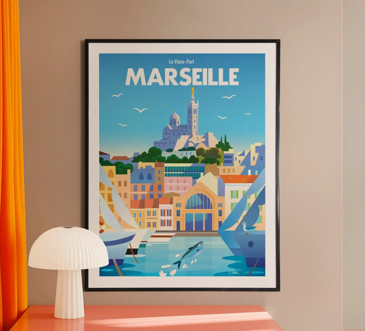 Marseille poster da C.WILL