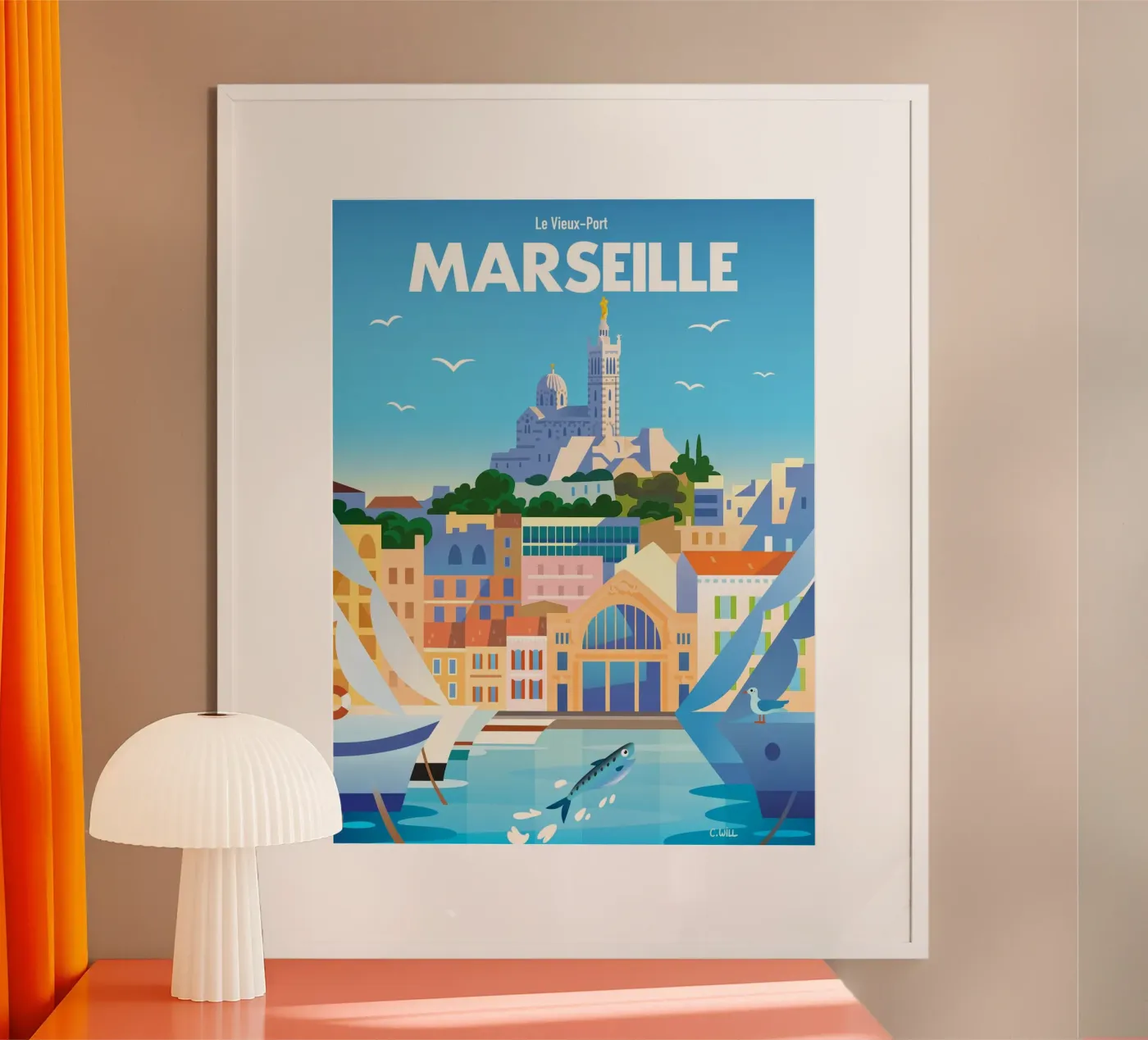 Marseille poster da C.WILL