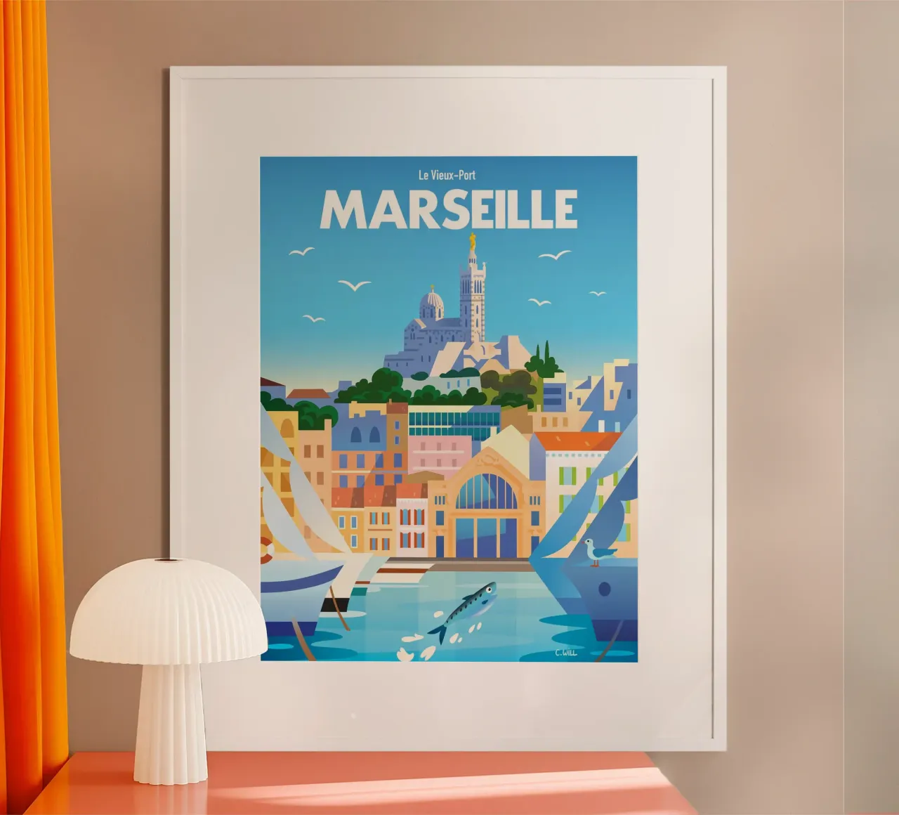 Marseille poster da C.WILL