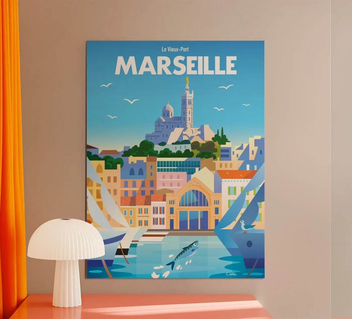 Marseille poster da C.WILL