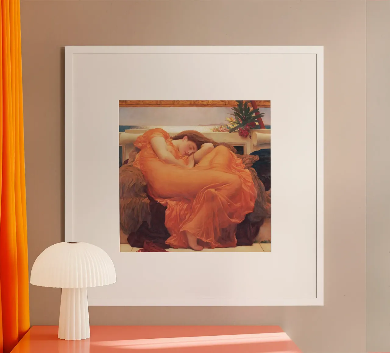 Flaming June de Lord Frederic Leighton hahnemühle de Venus Art