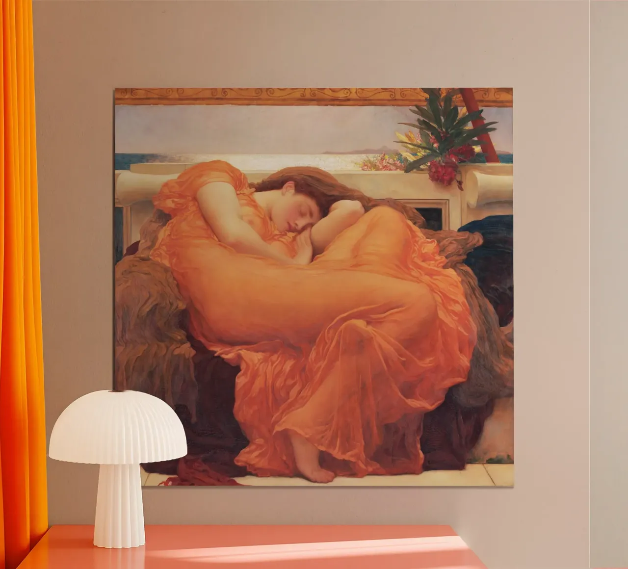 Flaming June de Lord Frederic Leighton hahnemühle de Venus Art