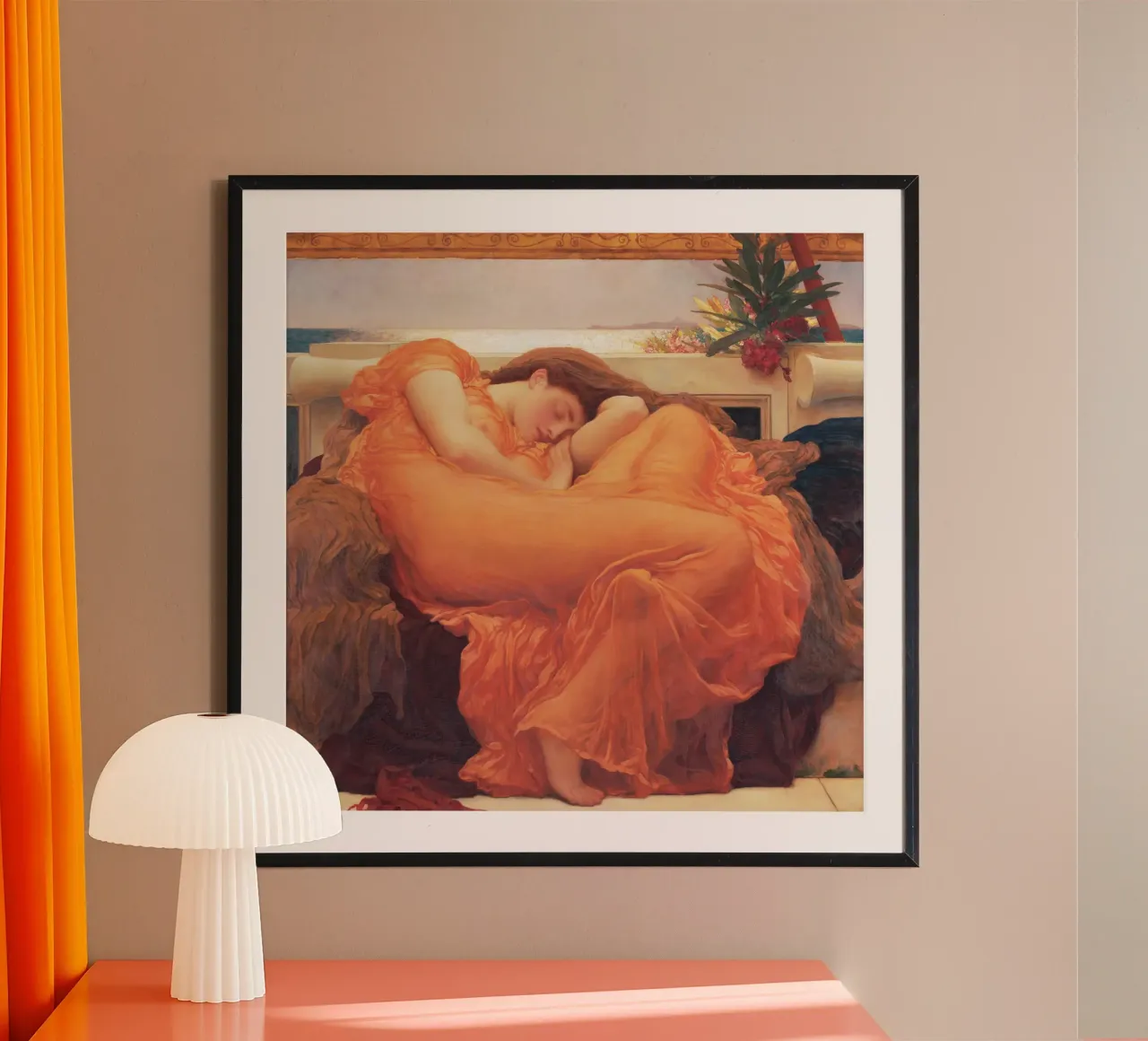Flaming June de Lord Frederic Leighton hahnemühle de Venus Art