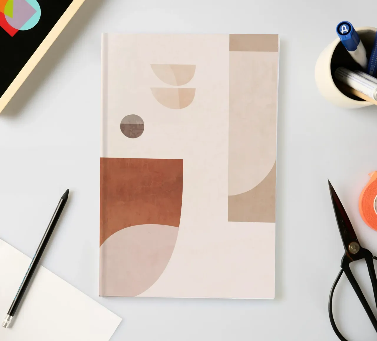 Abstract Minimal Shapes 91 notebook by ThingDesign