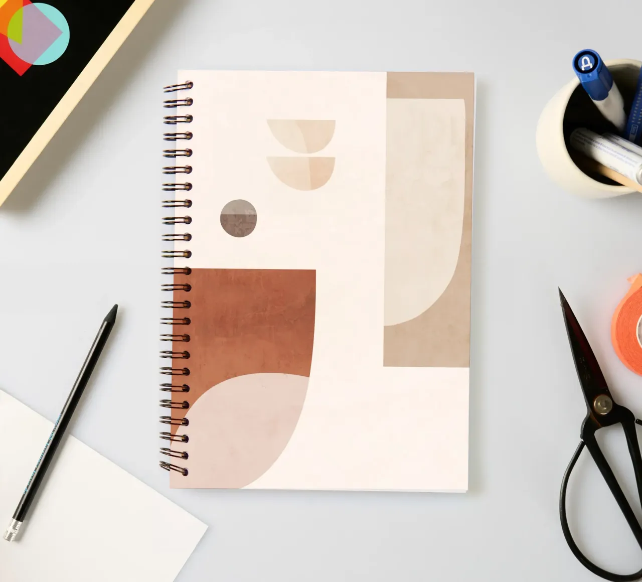 Forme astratte minimali 91 diario ad anelli da ThingDesign