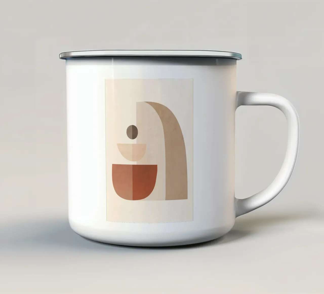Forme astratte minimali 92 tazza in smalto da ThingDesign