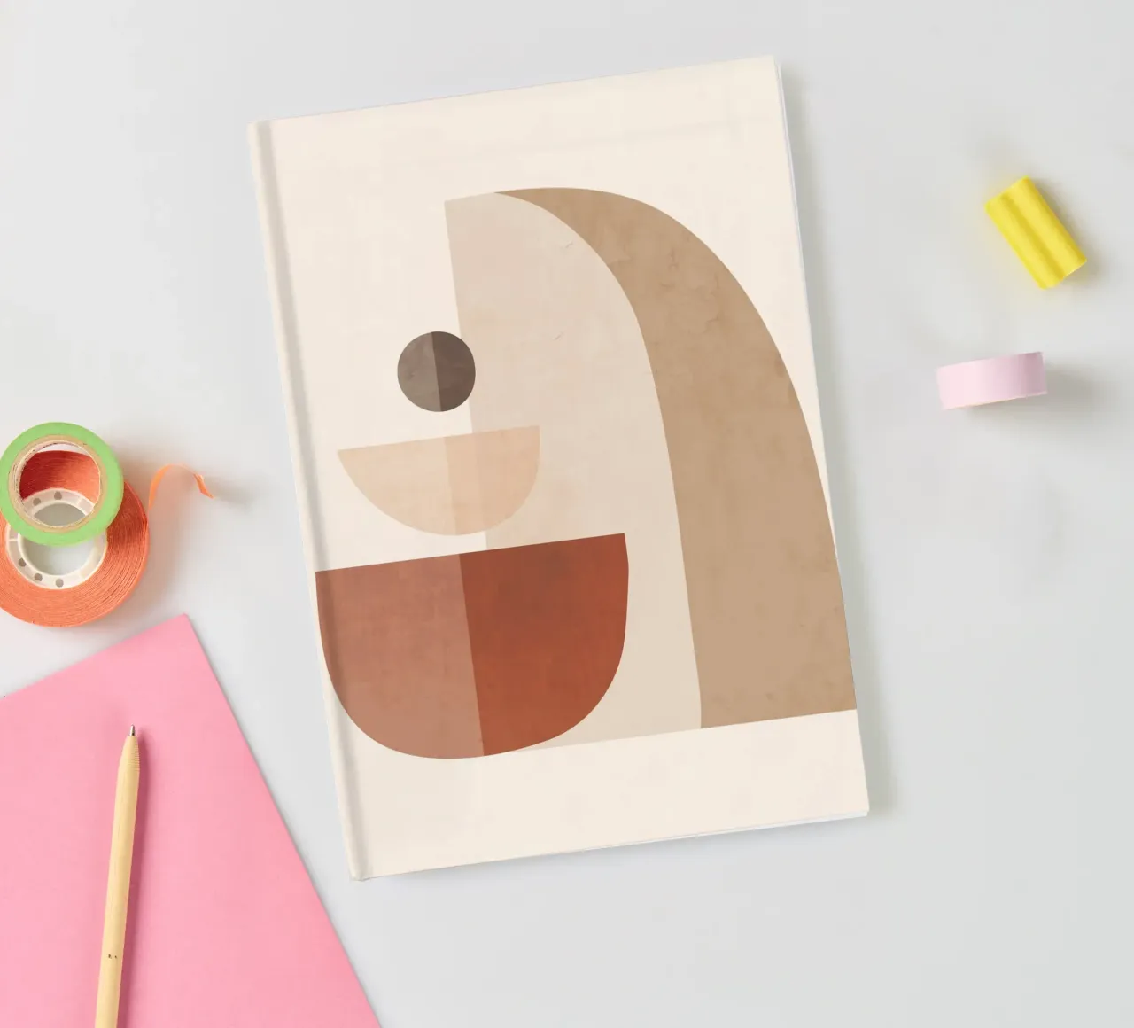 Abstract Minimal Shapes 92 notebook by ThingDesign