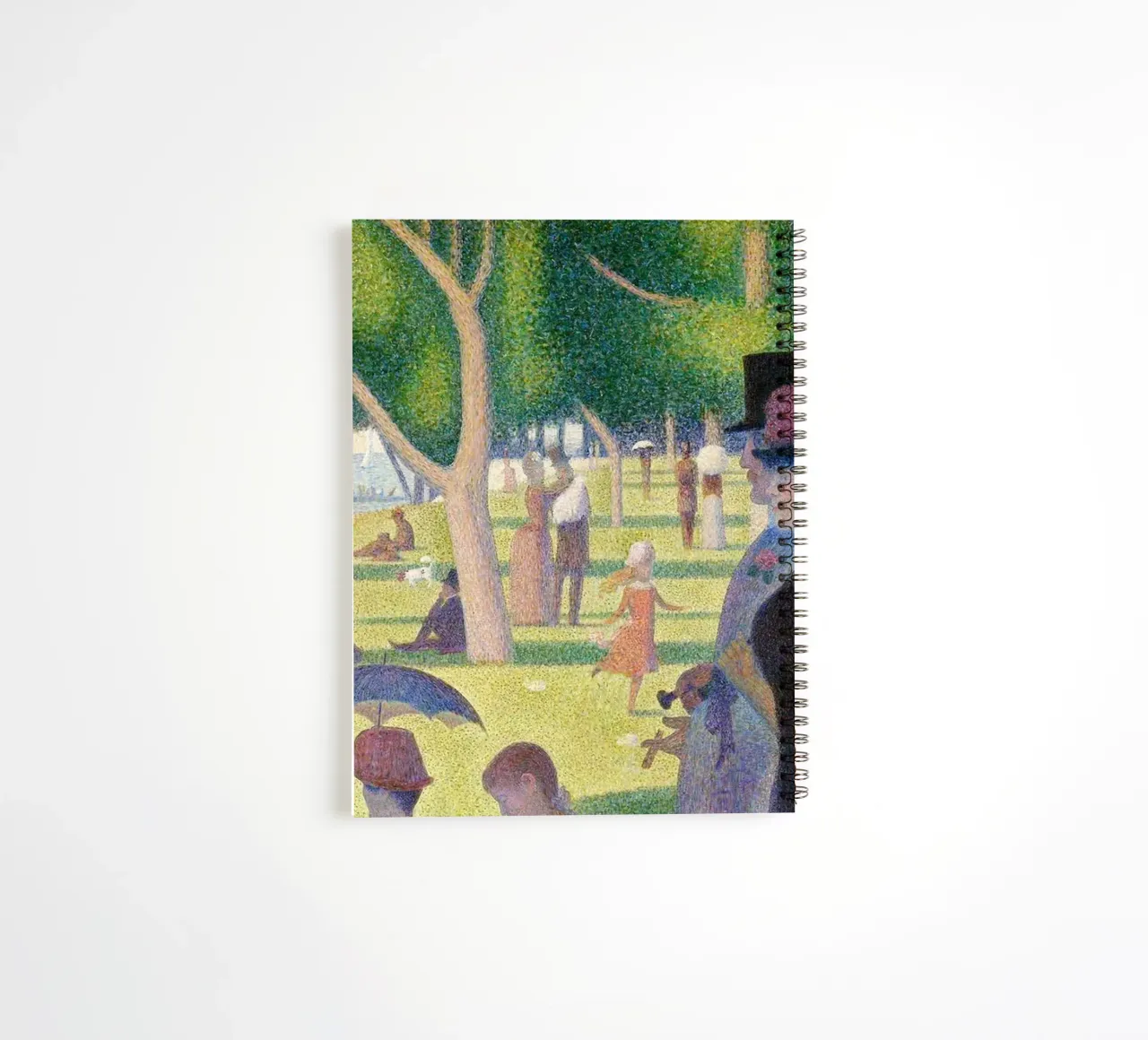 Detail A Sunday Afternoon on the Island of La Grande Jatte diario ad anelli da Venus Art