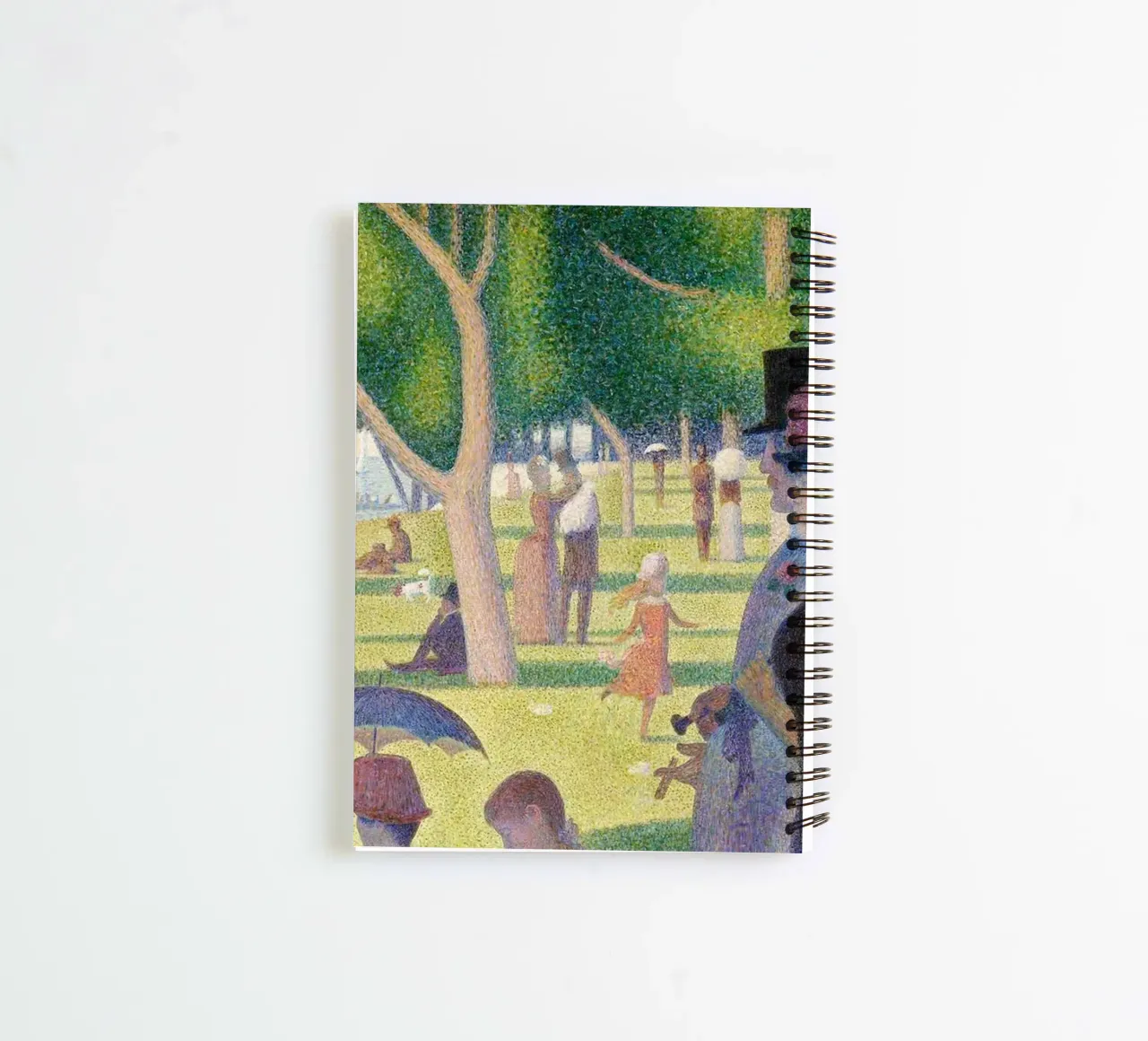 Detail A Sunday Afternoon on the Island of La Grande Jatte diario ad anelli da Venus Art