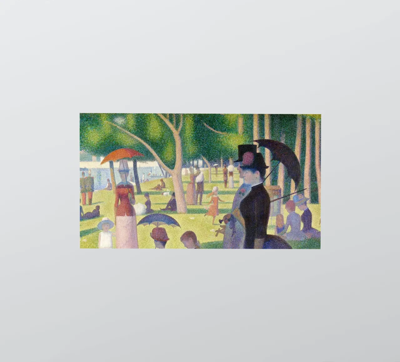 Detail A Sunday Afternoon on the Island of La Grande Jatte adesivo da Venus Art