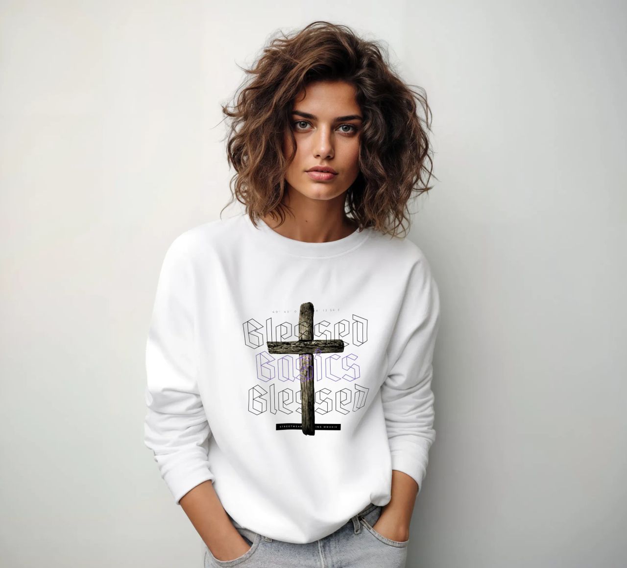 BLESSED BASICS felpa da Einfach Uebel