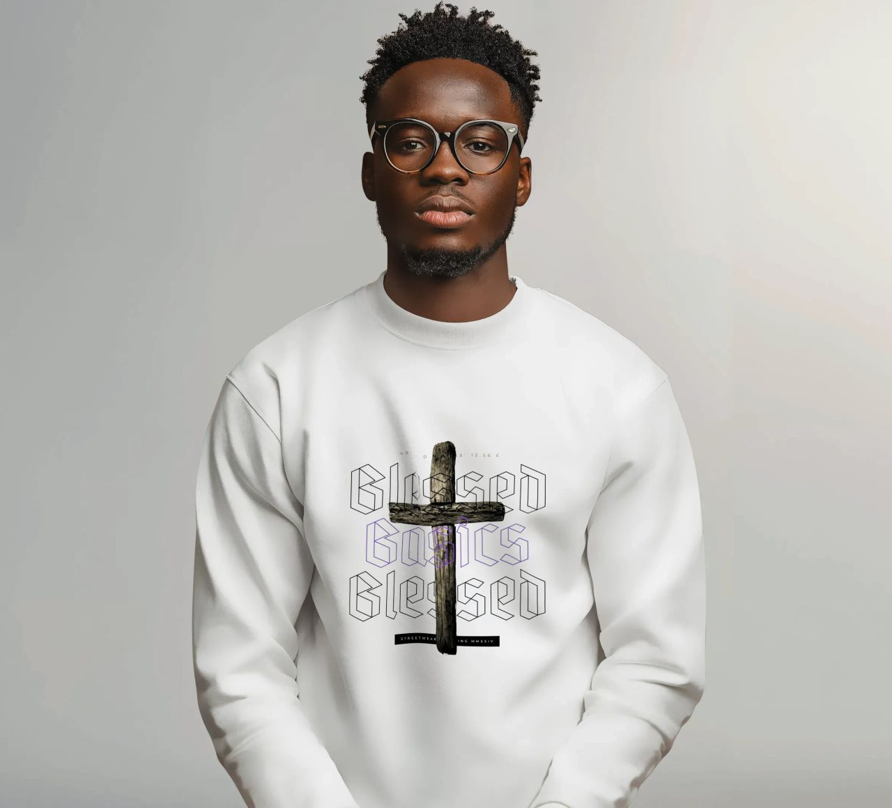 BLESSED BASICS felpa da Einfach Uebel