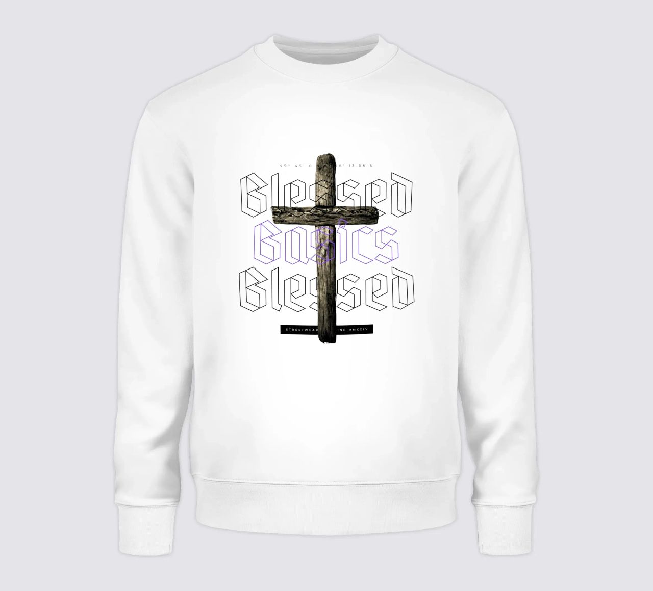 BLESSED BASICS felpa da Einfach Uebel