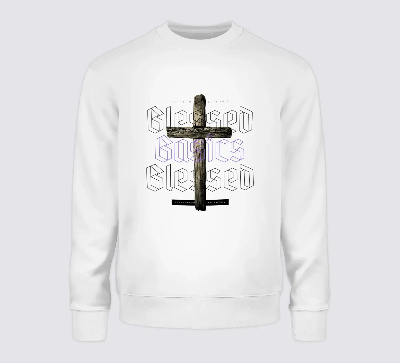 BLESSED BASICS felpa da Einfach Uebel