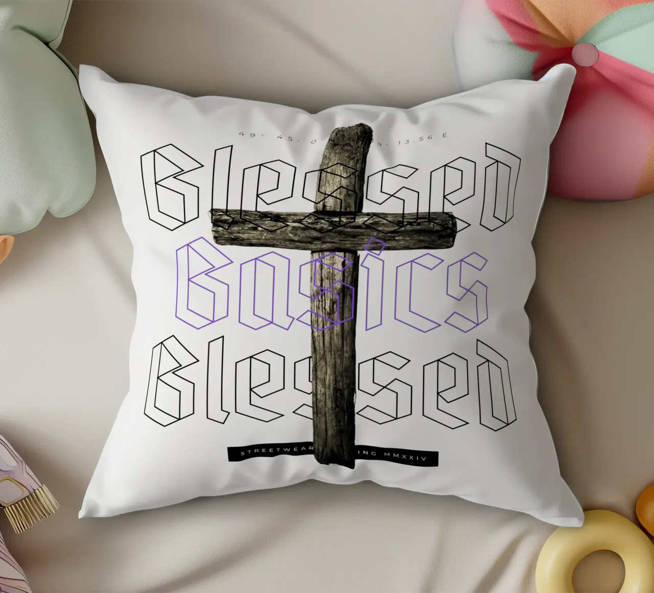 BLESSED BASICS decorative cushion by Einfach Uebel