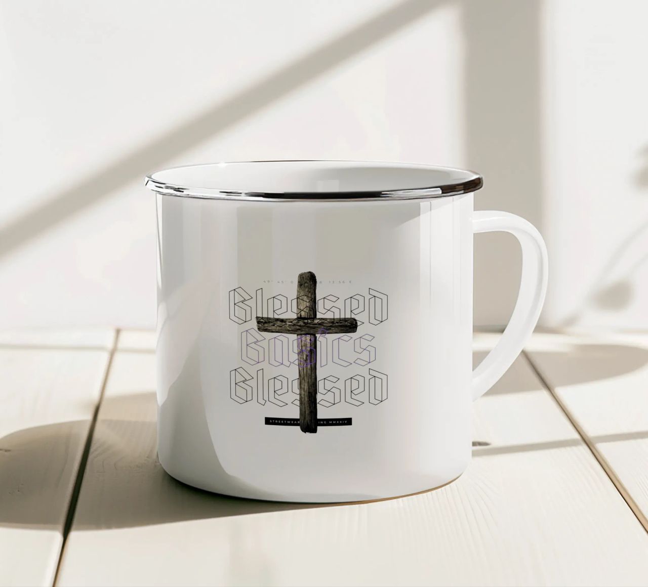 BLESSED BASICS tazza in smalto da Einfach Uebel