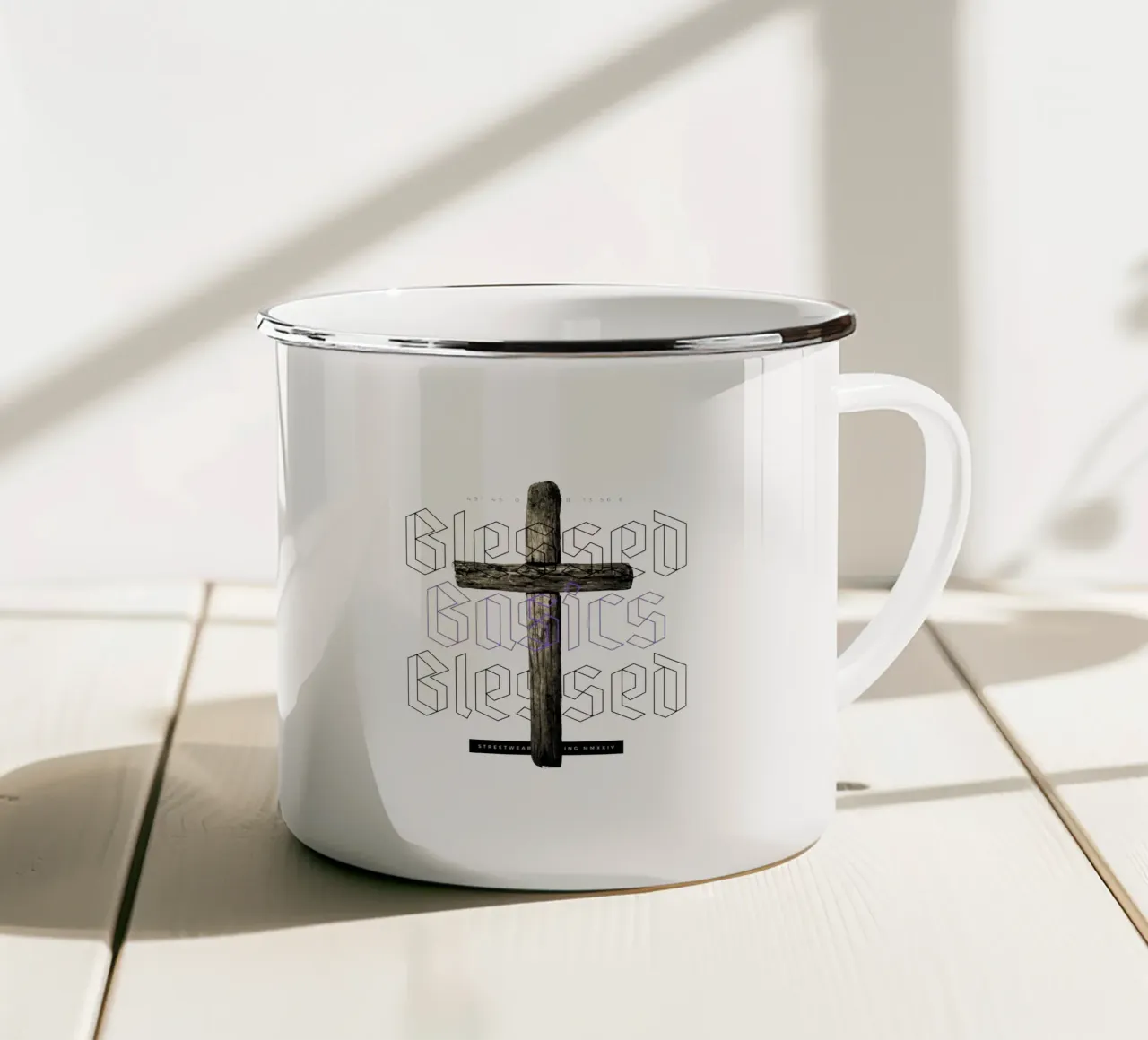 BLESSED BASICS tazza in smalto da Einfach Uebel