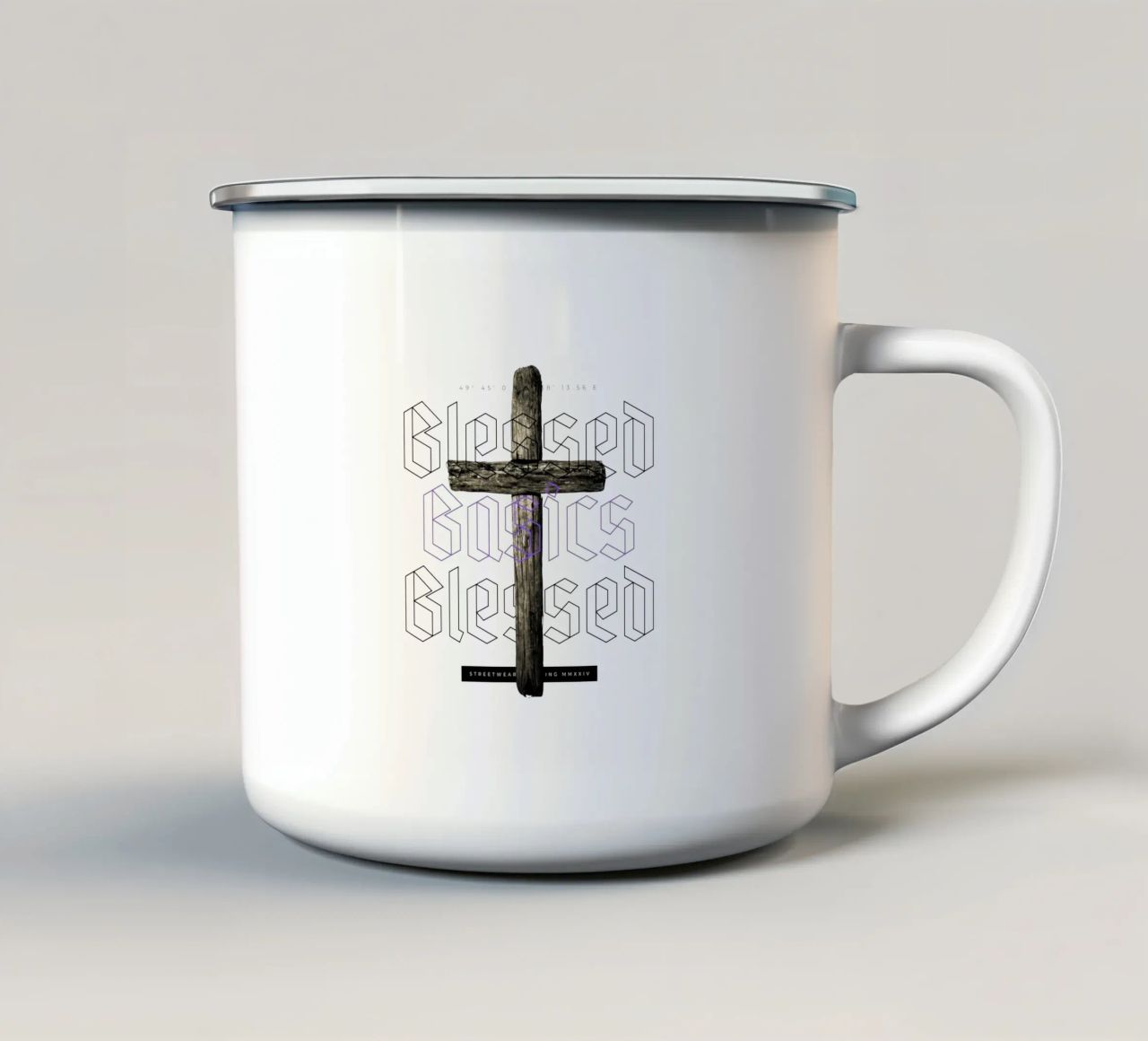 BLESSED BASICS tazza in smalto da Einfach Uebel