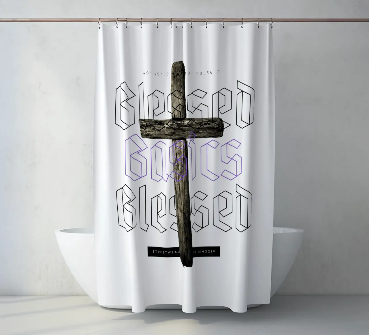 BLESSED BASICS tenda da doccia da Einfach Uebel
