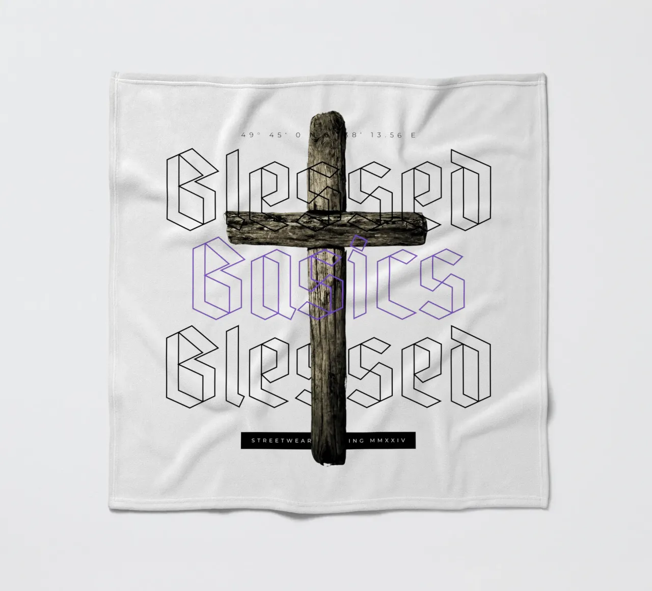 BLESSED BASICS Fleecedecke von SMRT STUDIO