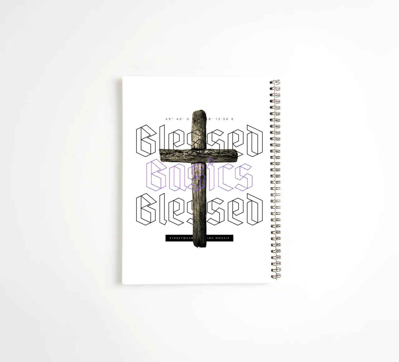 BLESSED BASICS spiral notebook by Einfach Uebel