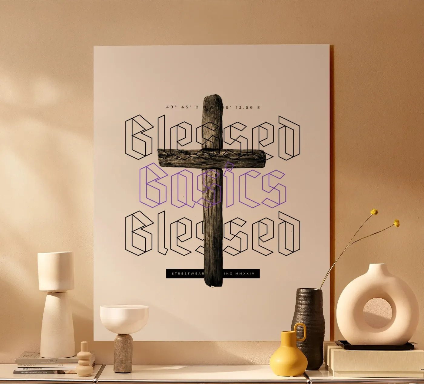 BLESSED BASICS acryl van SMRT STUDIO