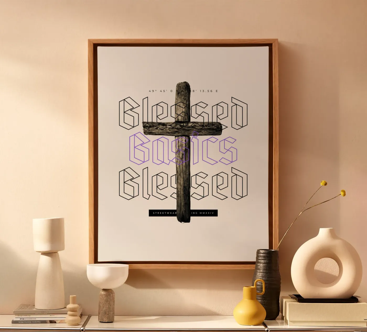 BLESSED BASICS canvas by SMRT STUDIO