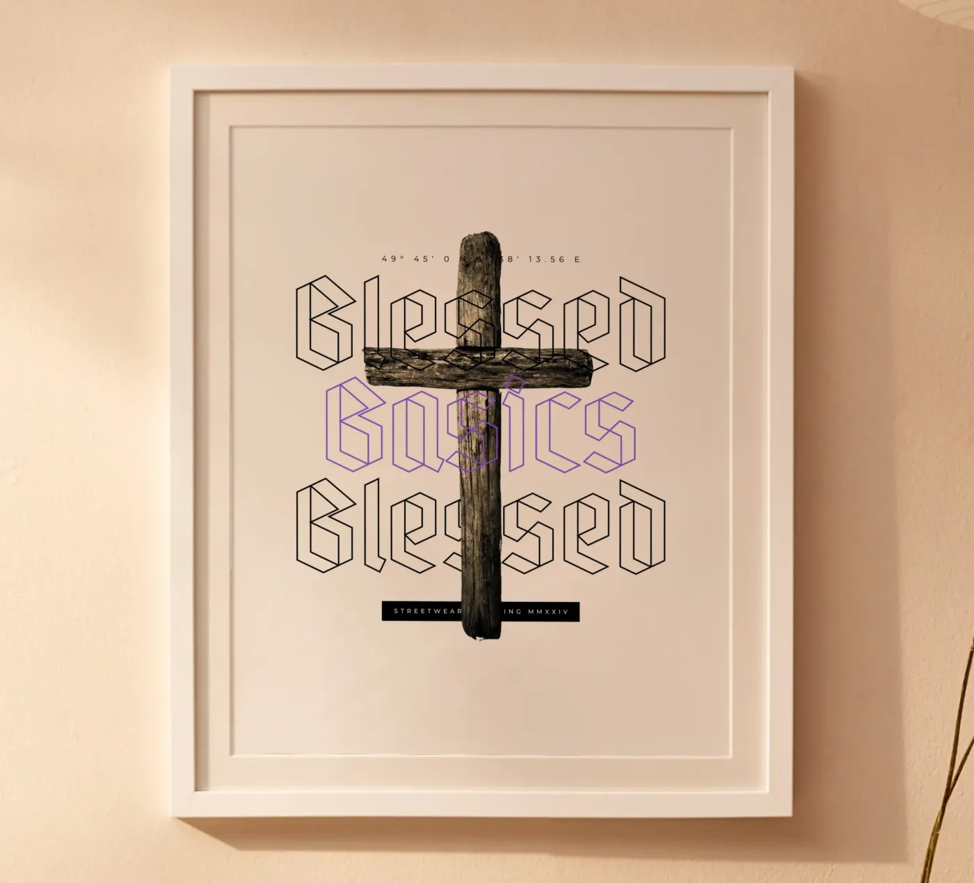 BLESSED BASICS poster van SMRT STUDIO