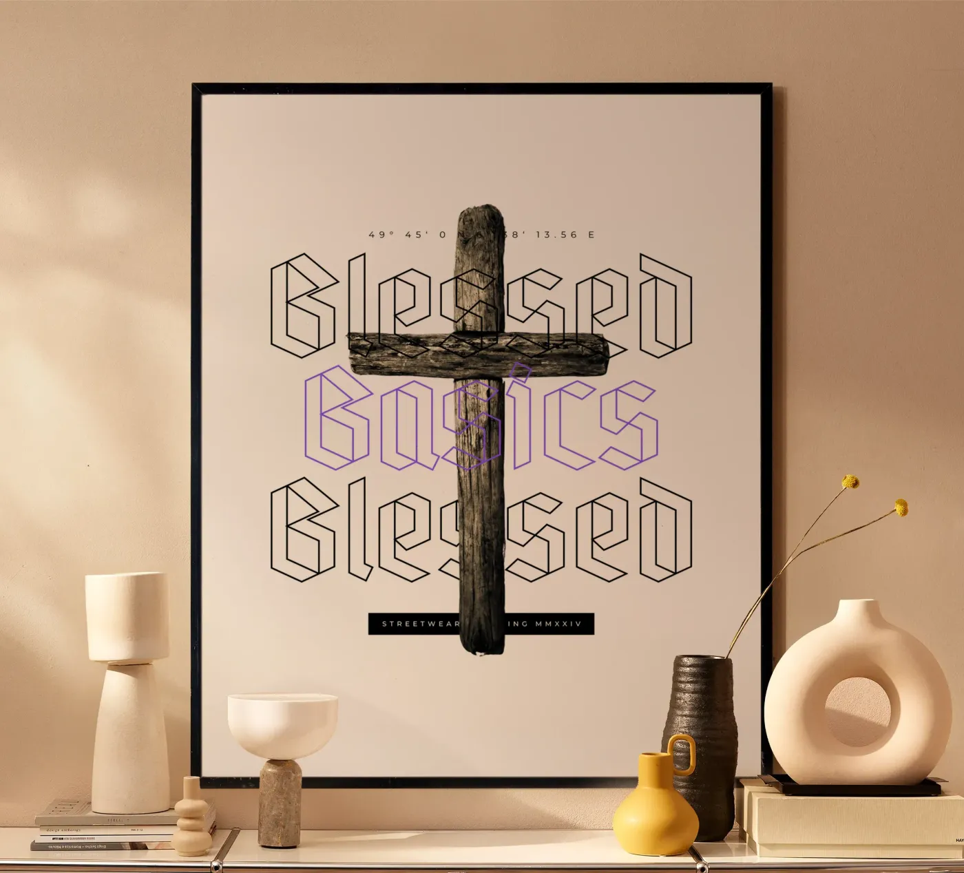 BLESSED BASICS Poster von SMRT STUDIO