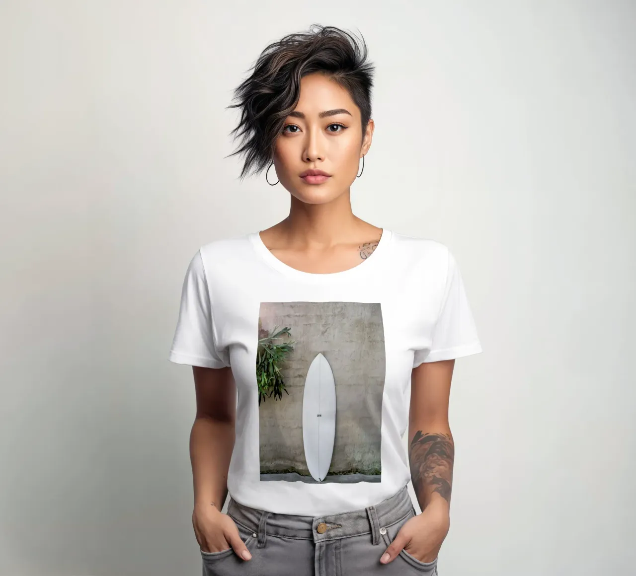 Safari Twinfin women's fitted t-shirt by Shot By Clint