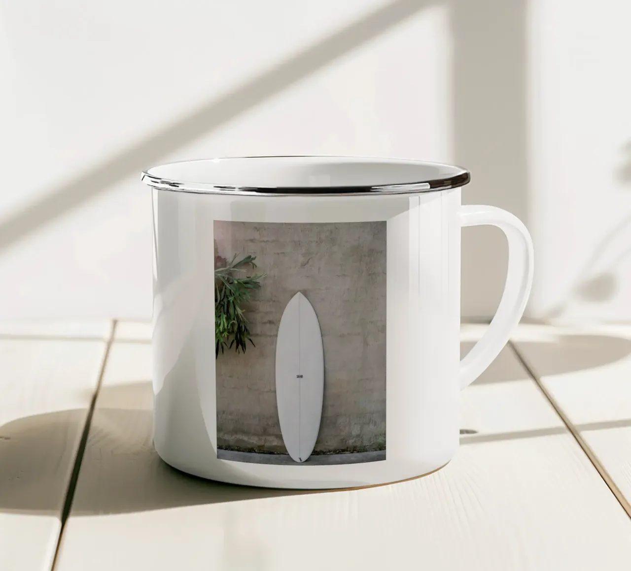 Safari Twinfin tazza in smalto da Shot By Clint