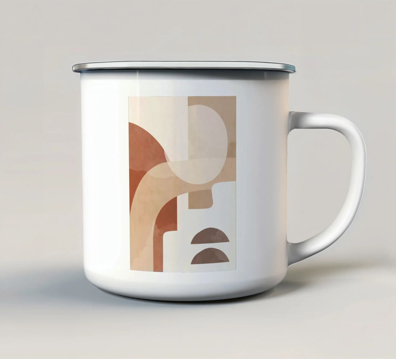 Forme astratte minimali 94 tazza in smalto da ThingDesign