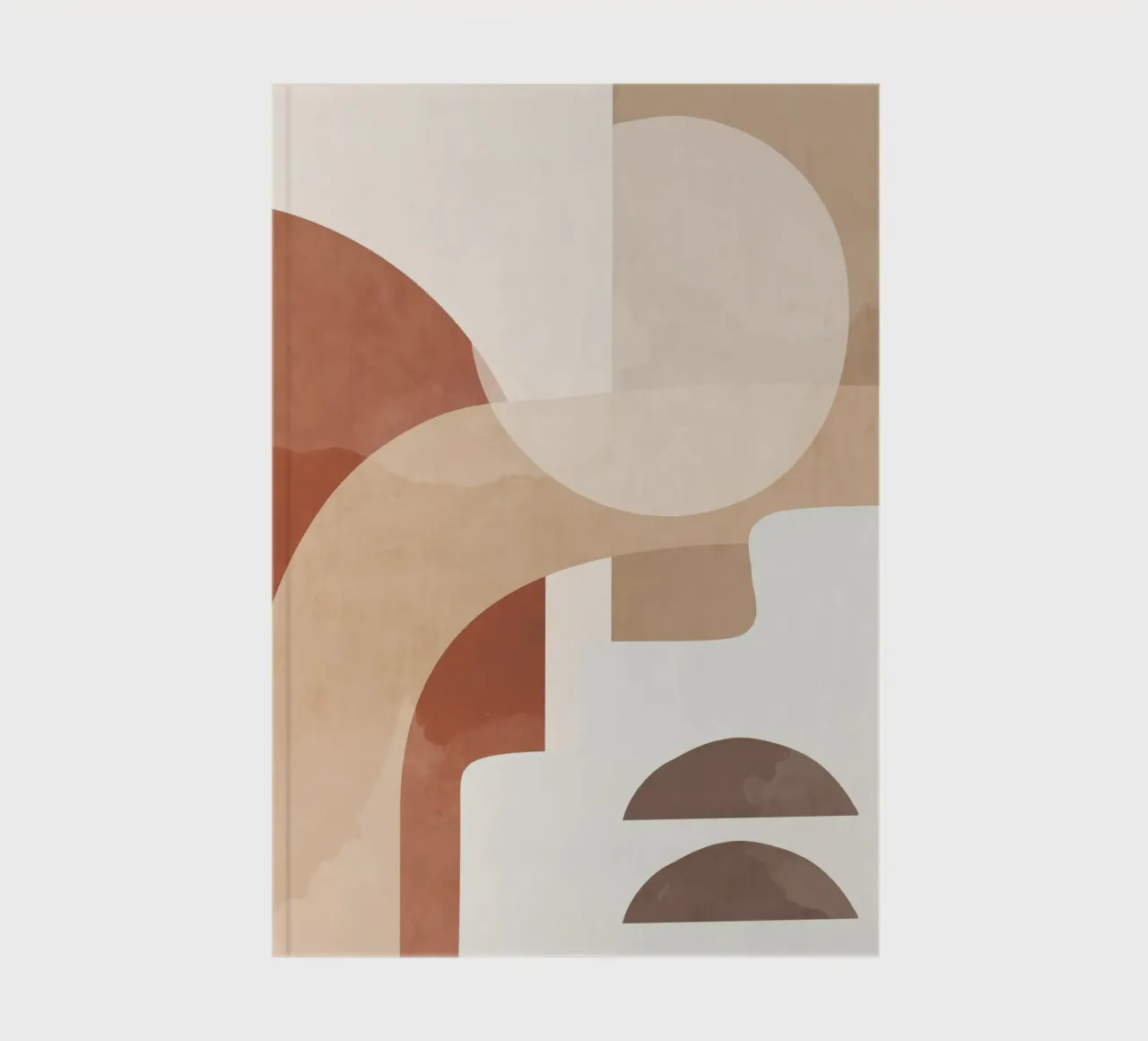 Abstrakte Minimalformen 94 Notizbuch von ThingDesign