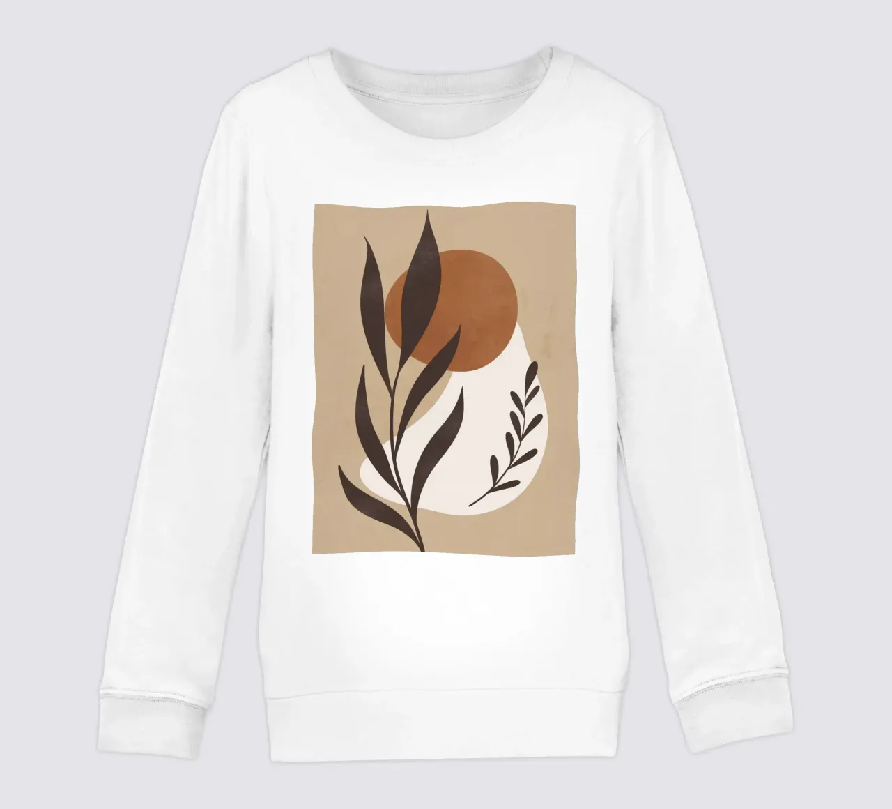 Abstract Minimal Plant 023 kids sweatshirt by ThingDesign